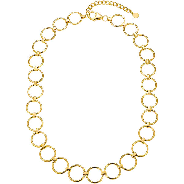 Olivie Strieborný krúžkový náhrdelník GOLD 8952 53802206