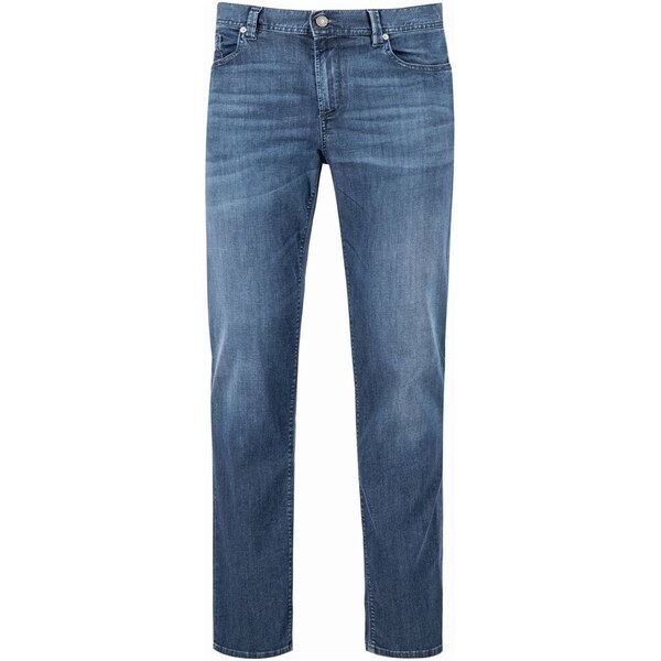 Pánske tmavomodré elastické džínsy s tencelom ALBERTO regular slim fit 52170147