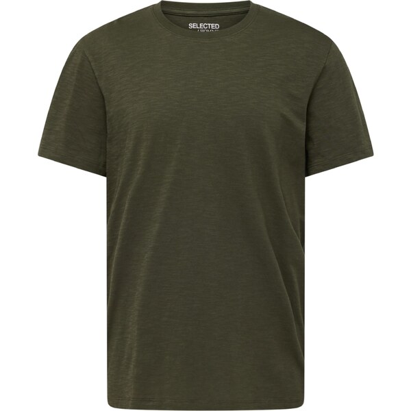 SELECTED Tričko SLHASPEN olivová 54372432