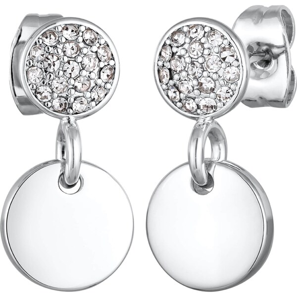 ELLI Náušnice strieborná / priehľadná 54316387