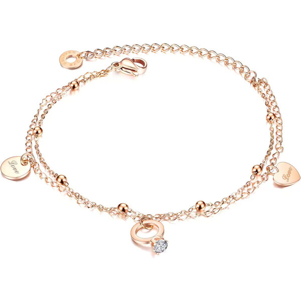 Náramok na nohu z chirurgickej ocele BASTET 53802218