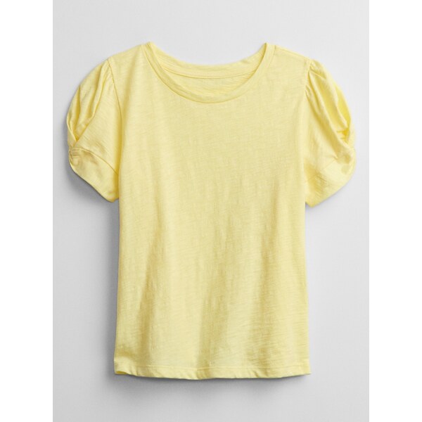 Žlté dievčenské tričko GAP twist 50532286