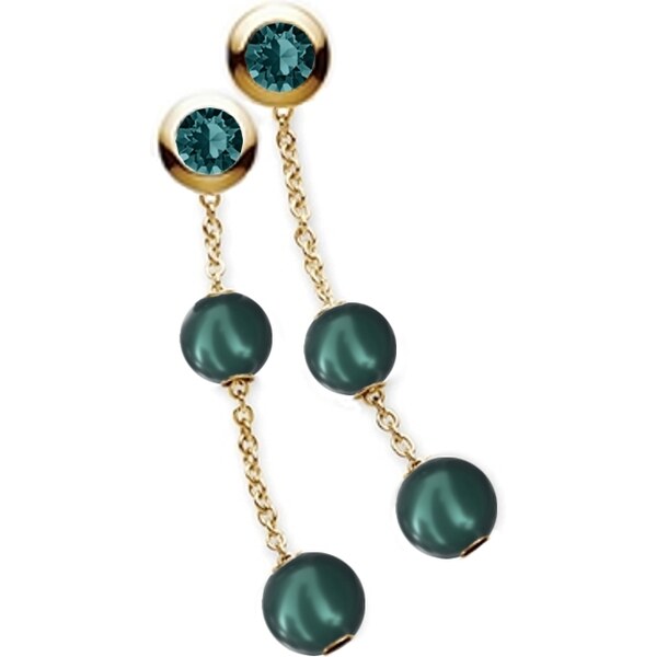 SWAROVSKI Elements Swarovski e. dlhé, perlové náušnice Monte Carlo 53825658