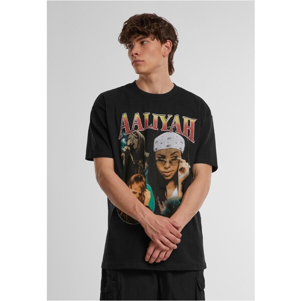 Merchcode Mens T-shirt Aaliyah Retro Oversize black 50665671