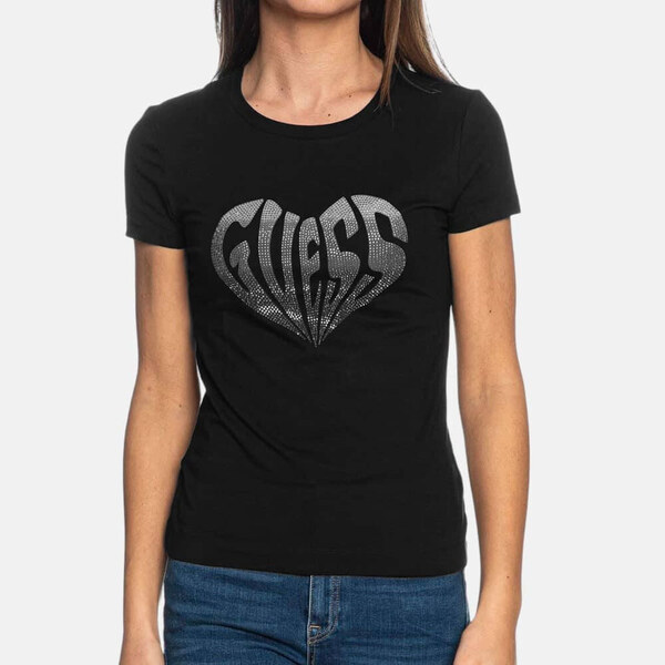 Dámské černé triko Guess 55868 53862255