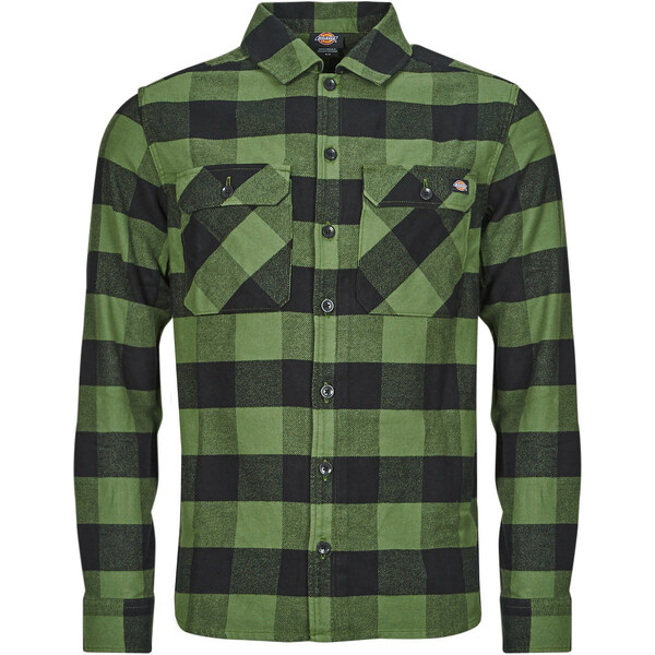 Dickies Košele s dlhým rukávom NEW SACRAMENTO SHIRT PINE GREEN Dickies 56193901