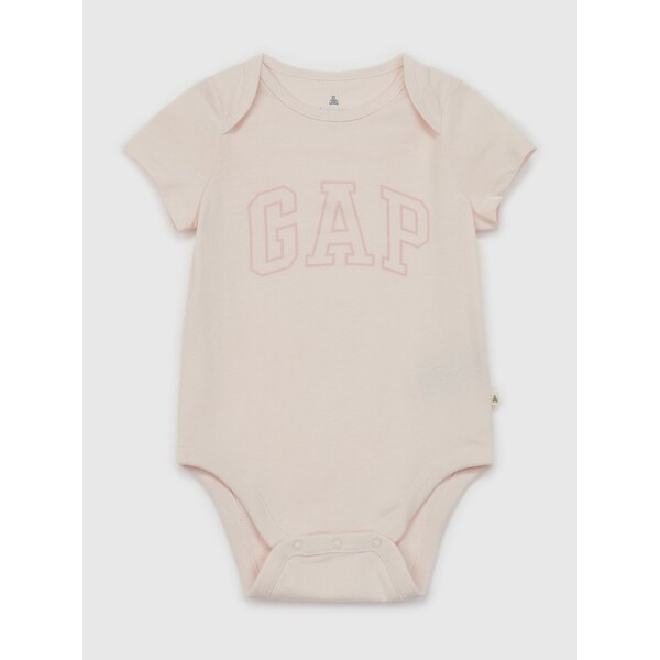 Ružové dievčenské baby body s logom GAP Brannan 54090925