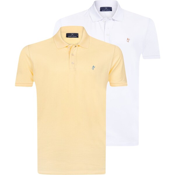 Jacey Quinn Tričko žltá / biela 54339082