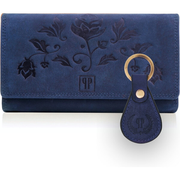 PAOLO PERUZZI Darčeková sada, dámska kožená peňaženka a kľúčenka | 53911859