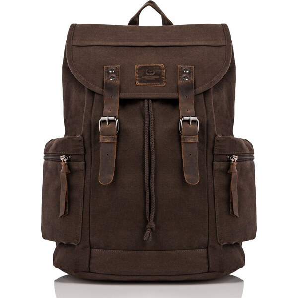 Paolo Peruzzi Pánska súprava, batoh a peňaženka Vintage ZUP-21 | hnedá 53911873