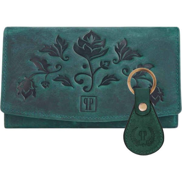 PAOLO PERUZZI Darčeková sada, dámska kožená peňaženka a kľúčenka | 53911876