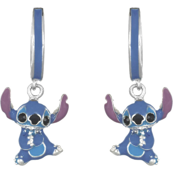 Disney Strieborné kruhy s príveskami Stitch Lilo & Stitch ES00098SRHL 66591522