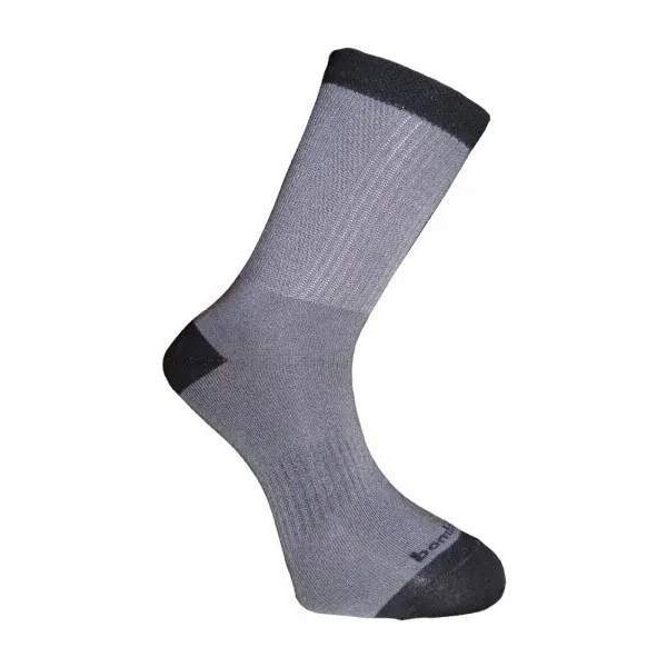 BX-3 LIGHT bambusové ponožky BAMBOX sivá / čierna 47-50 1 kus 1 pár 53920183