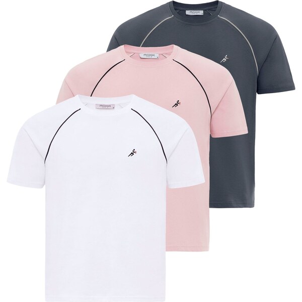 Moxx Paris Tričko antracitová / ružová / čierna / biela 54370392