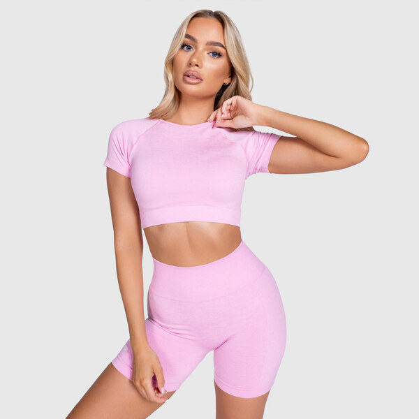 Crop top tričko Iron Aesthetics Uplift, ružové 53943775