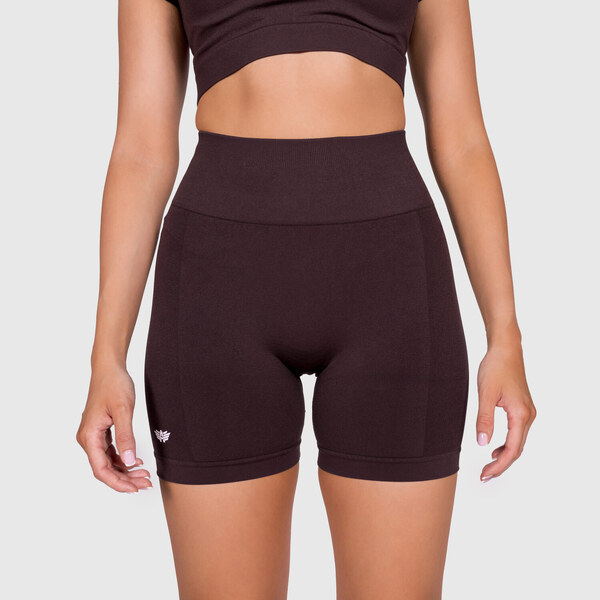 Dámske kraťasy Iron Aesthetics Uplift, hnedé 53943776