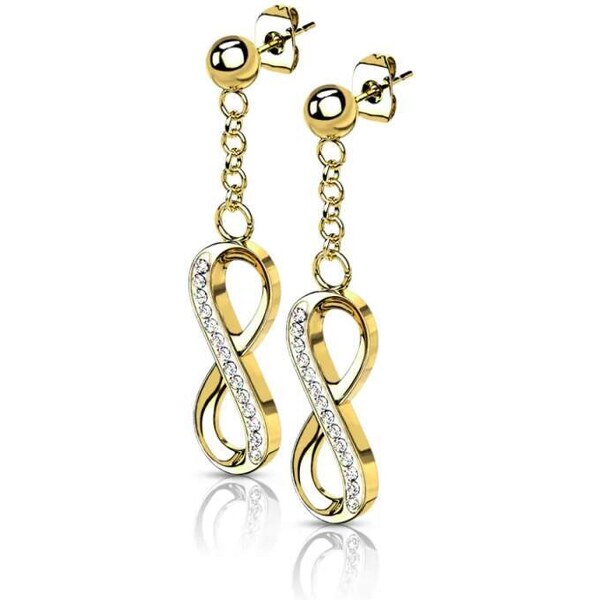 Glory Dámske náušnice z chirurgickej ocele Hanna zlaté SE1009-GD 53953545