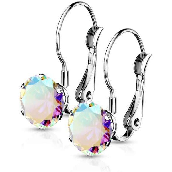 Glory Dámske náušnice z chirurgickej ocele Lily strieborné SE3926-AB 53953568