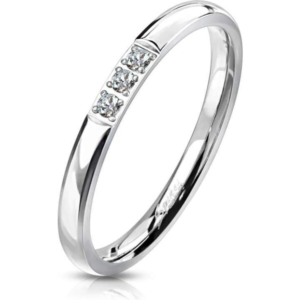 Glory Prsteň z chirurgickej ocele so zirkónmi Tina strieborný R-M7225S 53953574