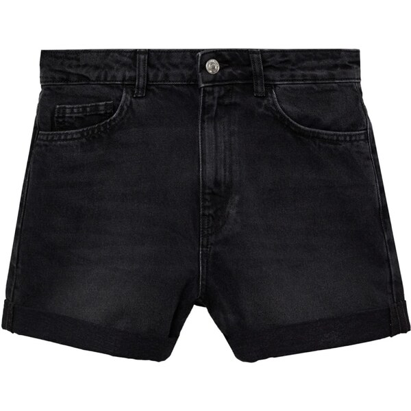 MANGO Džínsy MOM80 antracitová 54358349