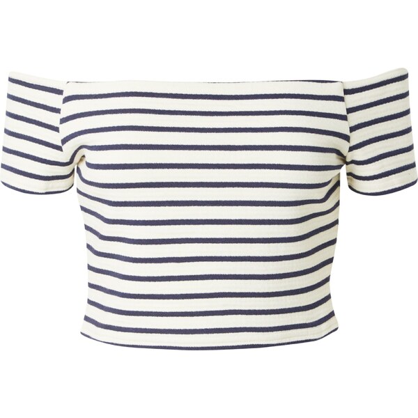 ABOUT YOU Top Jana modrá / šedobiela 54366496