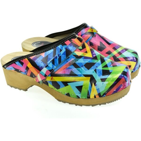 JOHN-C Dámske kožené farebné dreváky LÍZA 53971512