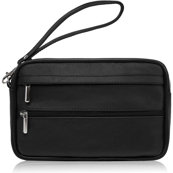 Abruzzo Pánska kožená taška z prírodnej kože | čierna ABR-15 53936224