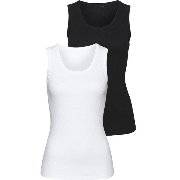 VIVANCE Top čierna / biela 54370594