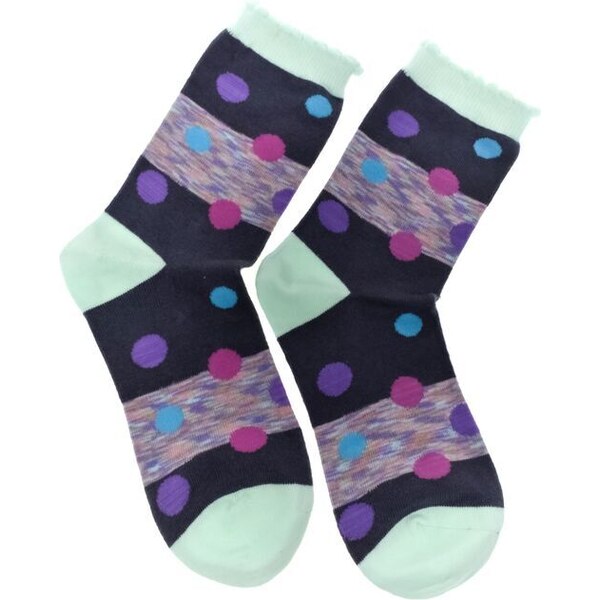JOHN-C Dámske farebné bodkované ponožky LUCIA 54009571