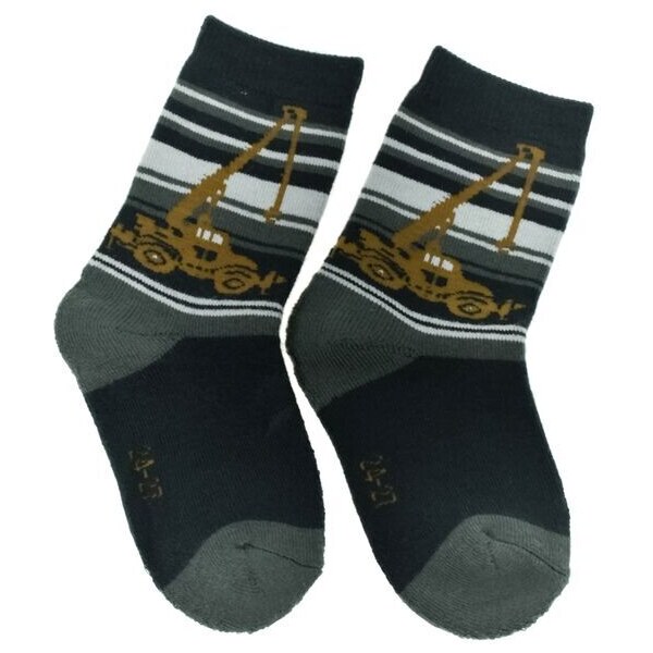 AURA.VIA Čierne ponožky BAGER 24-27 54009565