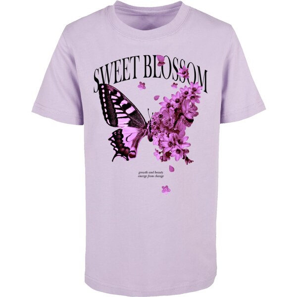 Mister Tee Sweet Blossom And Beauty Childrens T-Shirt Purple 54020246