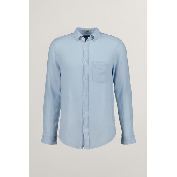 KOŠEĽA GANT REG COTTON LINEN TEXTURE SHIRT FRESH BLUE 54030402
