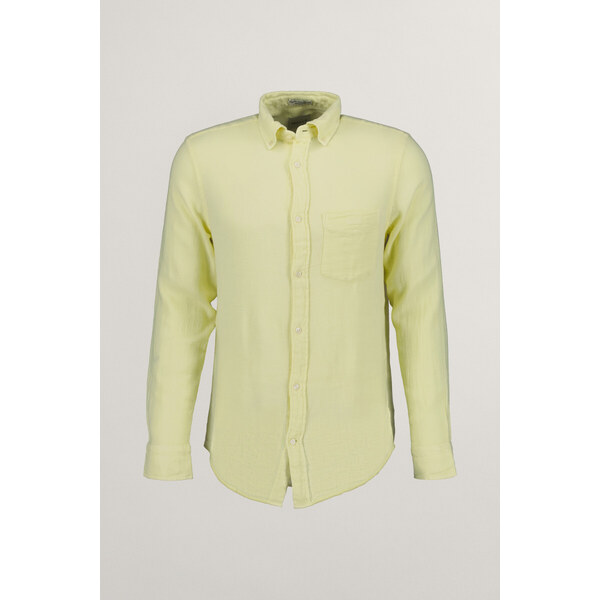 KOŠEĽA GANT REG COTTON LINEN TEXTURE SHIRT YELLOW SHINE 54030403