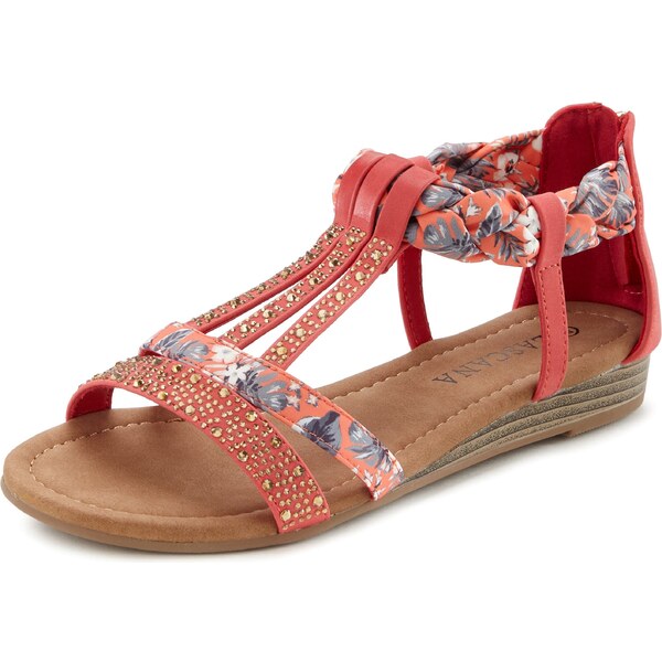 LASCANA Sandále zmiešané farby / červená 54319965