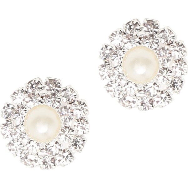 SOHI Náušnice Chitra priehľadná / biela / perlovo biela 54353503