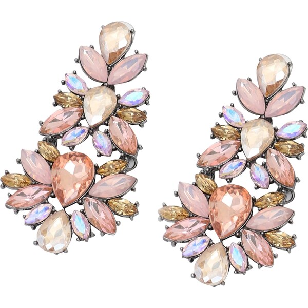 SOHI Náušnice Eshita nebesky modrá / zlatá / pitaya / malinová 54353514