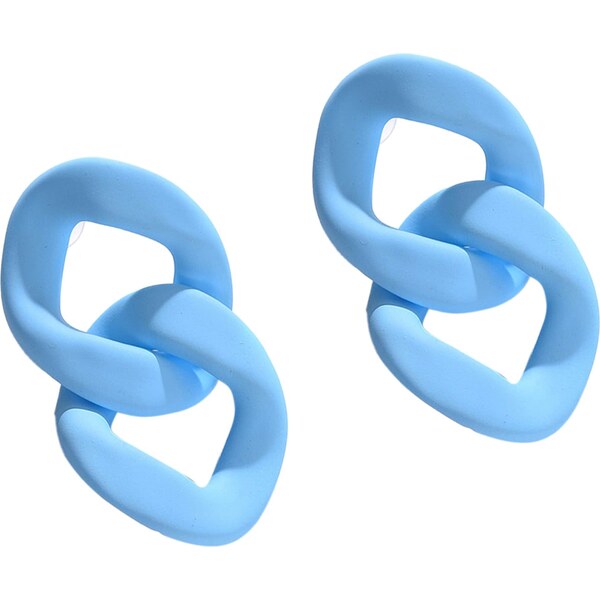 SOHI Náušnice Seema nebesky modrá 54353585