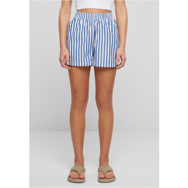 Urban Classics Womens striped shorts white/blue 59905305