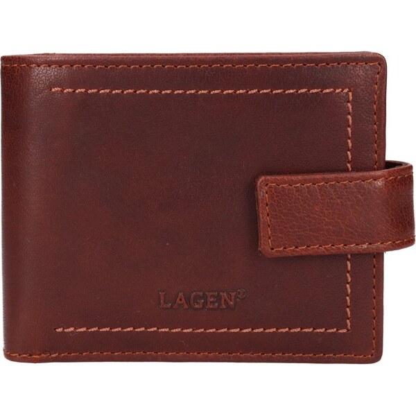 Lagen Pánska kožená peňaženka BLC-25694 hnedá 54070018