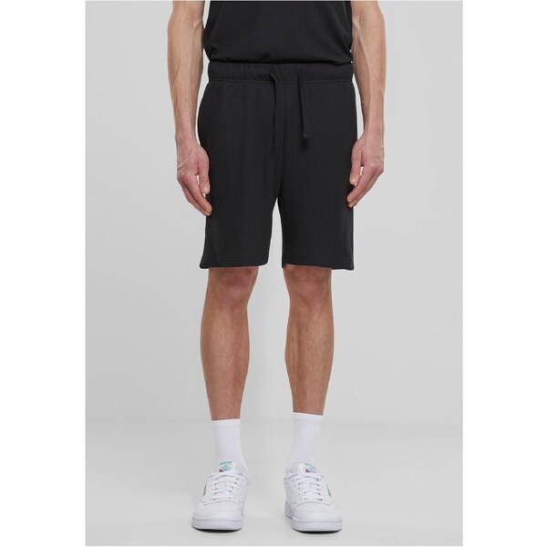 Urban Classics Mens Waffle Shorts - Black 54074791