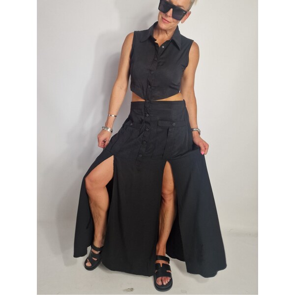 JUST ANGELS Čierne šaty BRIX 54074485