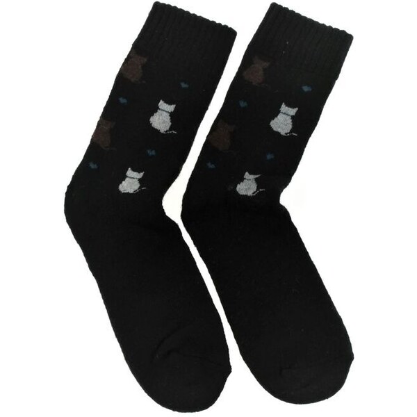 AURA.VIA Čierne ponožky CATTY 54083910