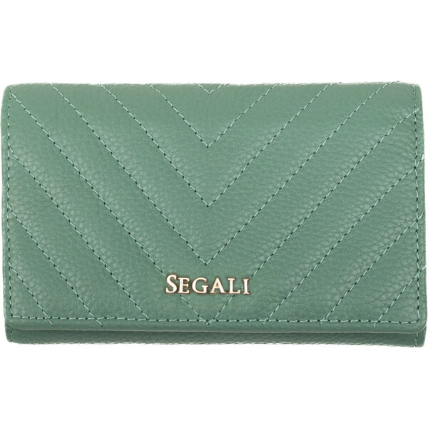 SEGALI Dámska kožená peňaženka 50512 lt.green 66578703