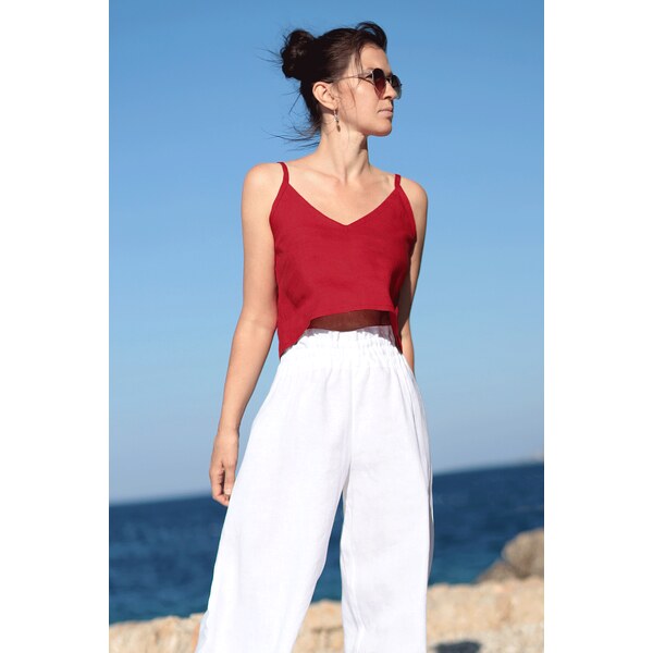 Autorské tielko Lotika zo 100% lanu 54101716