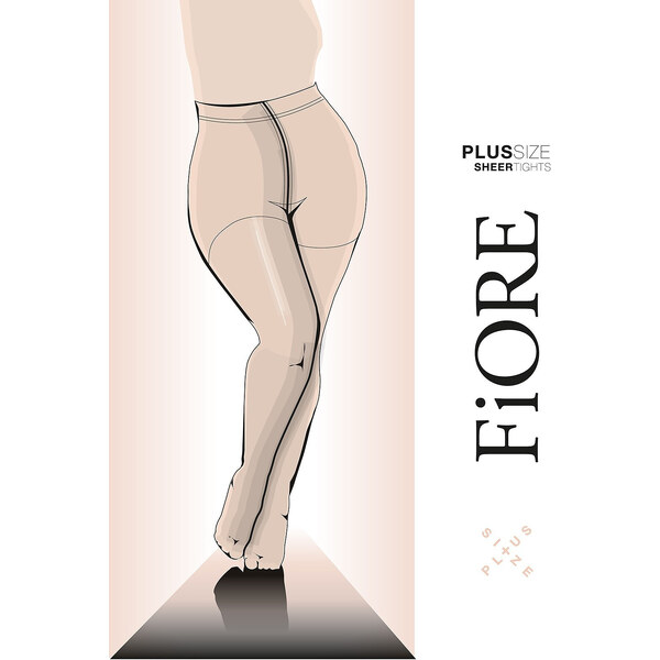 Pančuchové nohavice Fiore C 5120 Sheer Plus Size 5-XL 52694767