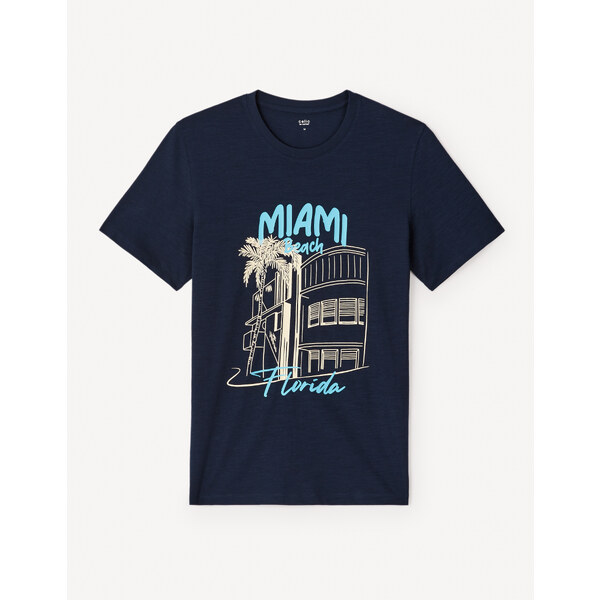 Celio Cotton T-shirt Jeflorid - Mens 54348406