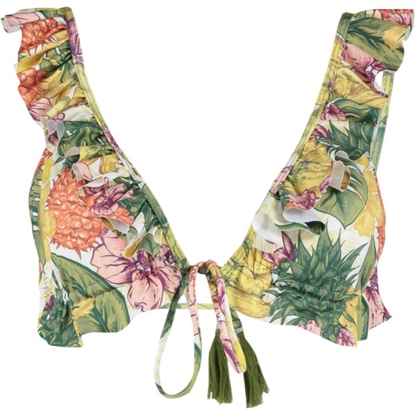 Trendyol Bikiny žltá / zelená / olivová / oranžovo červená 54378867