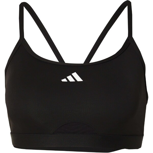 ADIDAS PERFORMANCE Športová podprsenka Aeroreact čierna / biela 62908422
