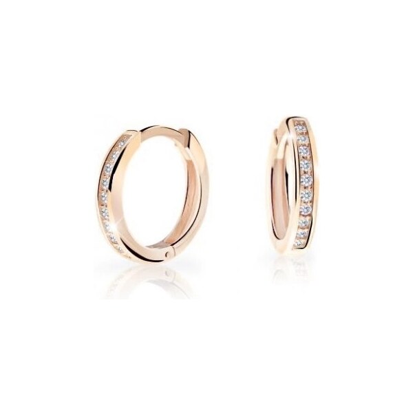 Cutie Jewellery Nadčasové kruhové náušnice z ružového zlata C3343-80-X 66593067