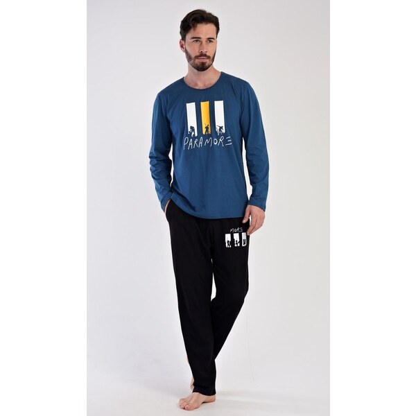 Petrolejové pánske pyžamo Oliver 49947906